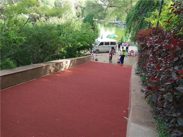 崇明彩色路面施工